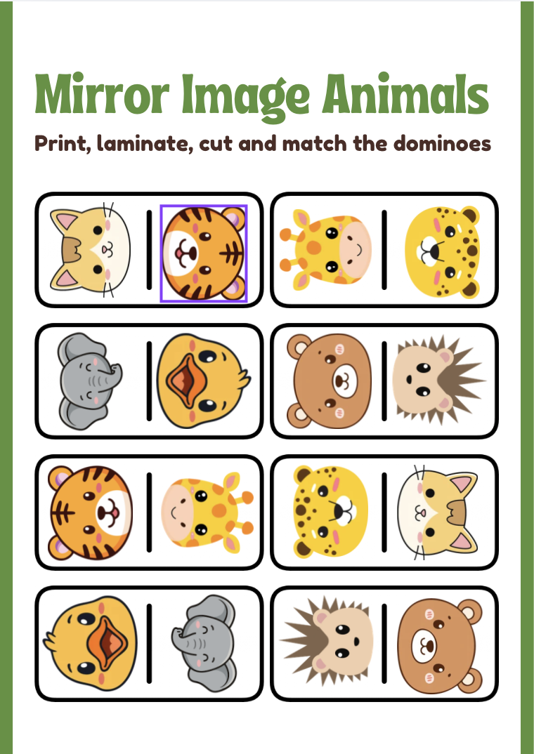 Mirror Image Animals